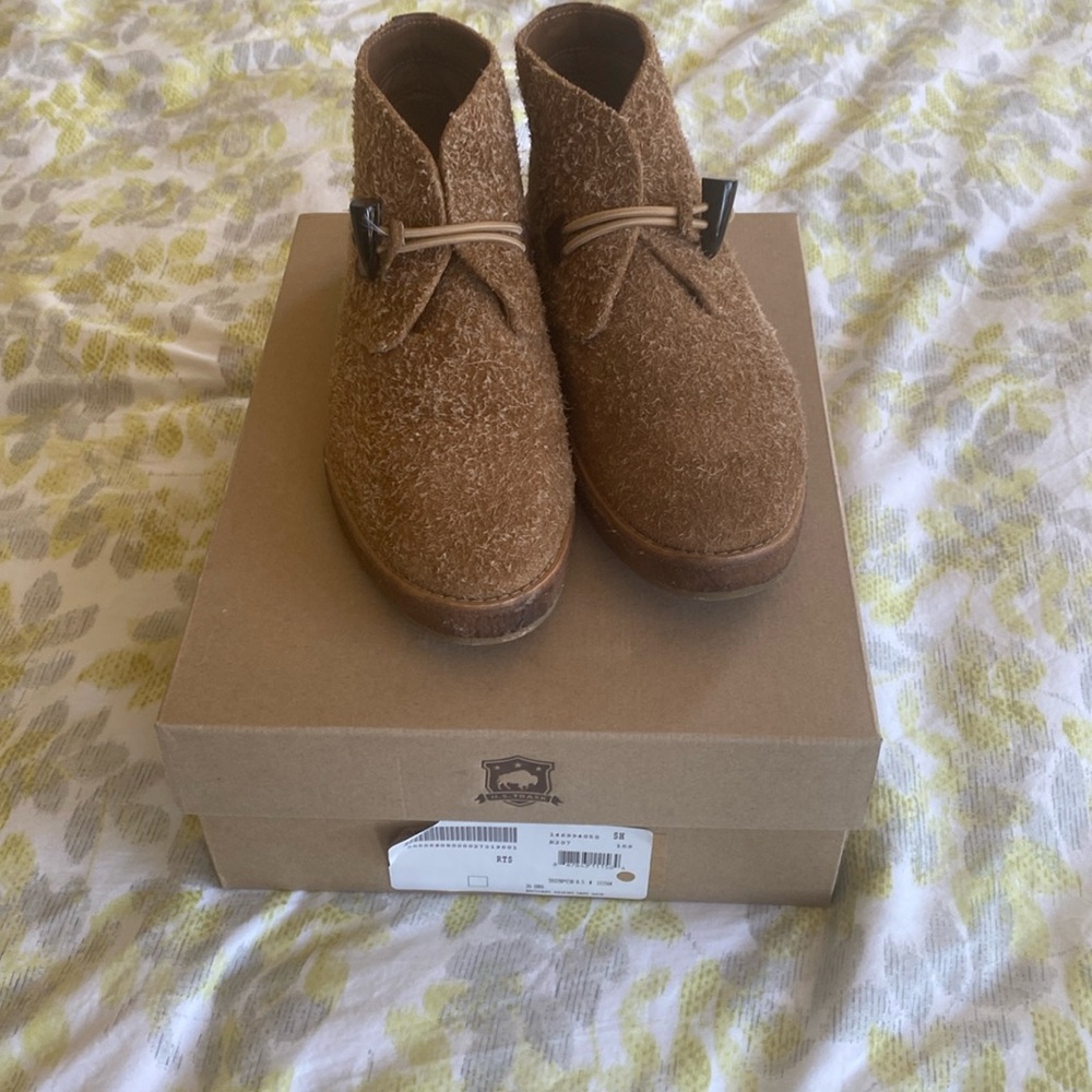 Trask Brown Suede Ankle Booties